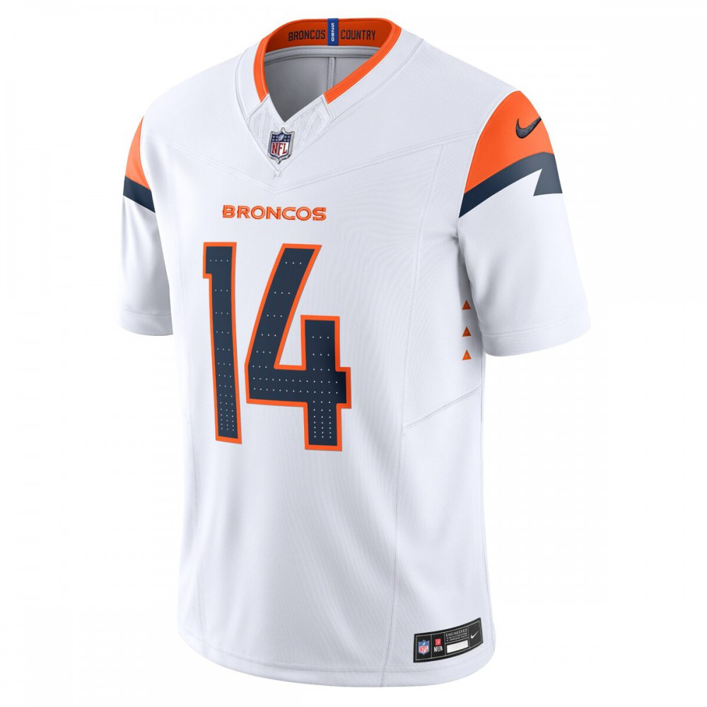 Courtland Sutton Denver Broncos Nike Mile High Collection Vapor F.U.S.E. Limited Jersey - White-GridironStore